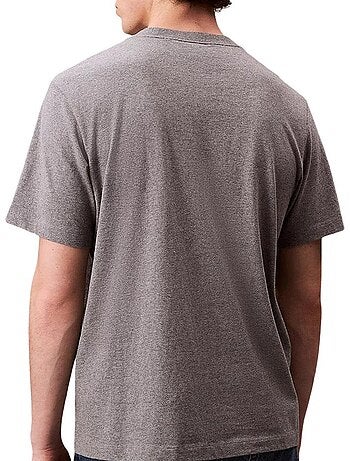 Calvin klein jeans heren t-shirt bruin easy lv04rc275g