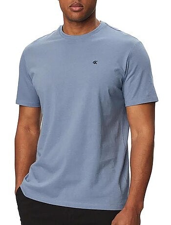 Calvin klein jeans klassiek monogram kaki t-shirt voor heren