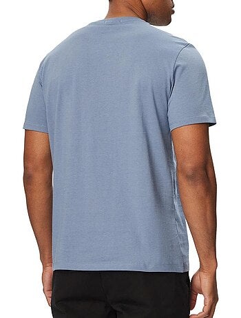 Calvin klein jeans klassiek monogram kaki t-shirt voor heren