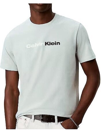 Calvin klein jeans heren t-shirt lichtgroen groothandel 30s eu