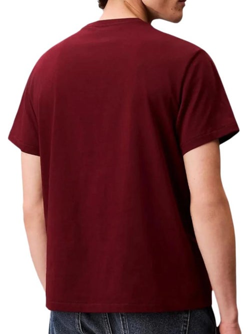 Calvin Klein Jeans Heren T-Shirt Rood Easy LV04RC275G - Kiabi Calvin Klein Jeans Heren T-Shirt Rood Easy LV04RC275G - Kiabi