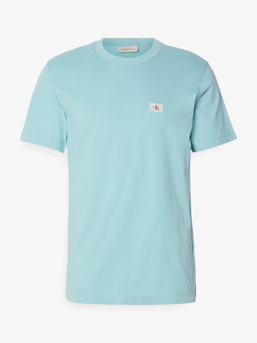 Calvin Klein Jeans Heren T-Shirt Turquoise met Logo - Kiabi