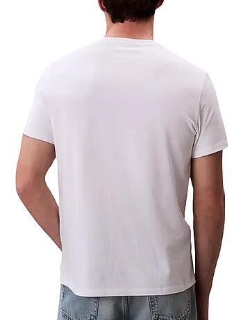 Calvin klein jeans t-shirt voor heren - grijs met badge