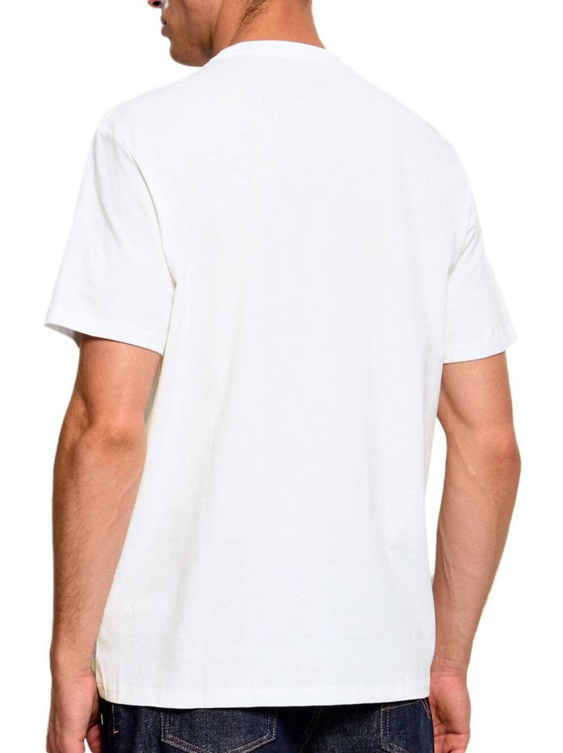 Calvin klein jeans heren t-shirt wit met eu crest logo Wit - Kiabi