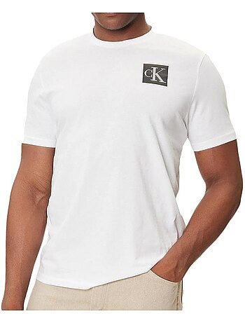 Calvin klein jeans heren t-shirt wit met gradiënt