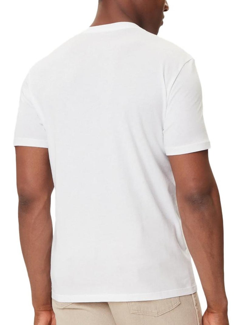 Calvin Klein Jeans Heren T-Shirt Wit met Gradiënt Wit - Kiabi