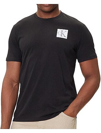 Calvin klein jeans heren t-shirt zwart met gradiënt