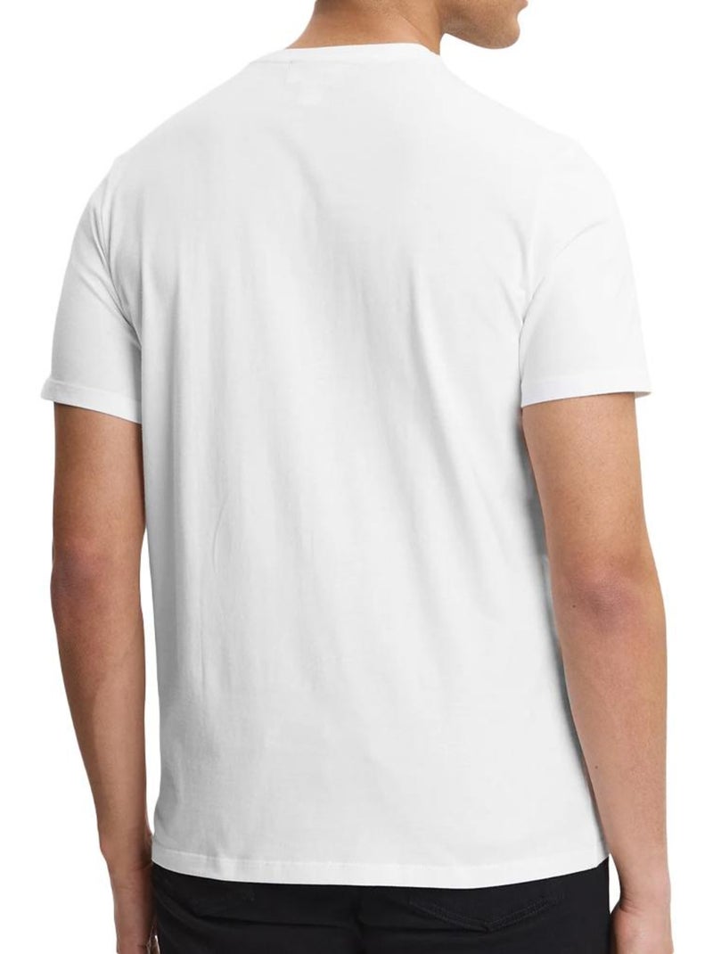 Calvin klein jeans heren t-shirts wit/zwart - set van 2 Zwart - Kiabi
