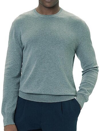 Calvin klein jeans heren trui terracotta - ls supima