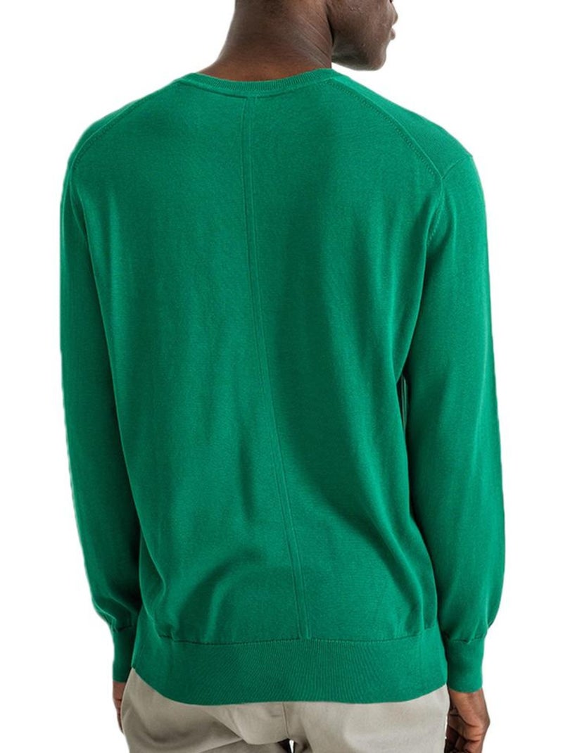 Calvin Klein Jeans Heren Trui Groen LS Supima Groen - Kiabi