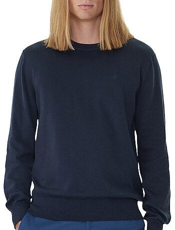 Calvin klein jeans heren trui terracotta - ls supima