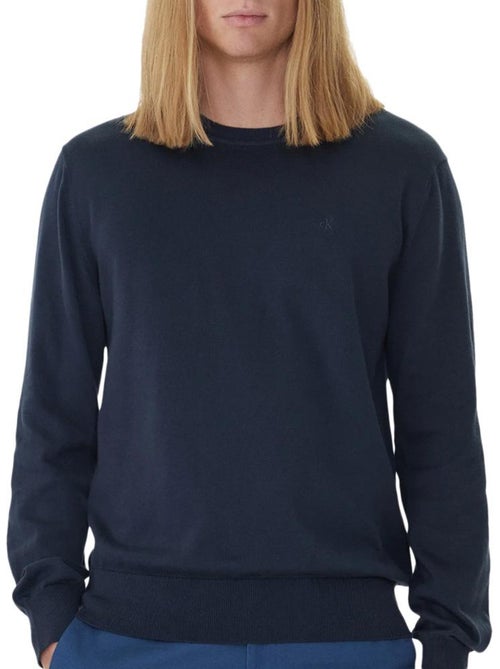 Calvin Klein Jeans Heren Trui Supima Katoen Marineblauw - Kiabi Calvin Klein Jeans Heren Trui Supima Katoen Marineblauw - Kiabi