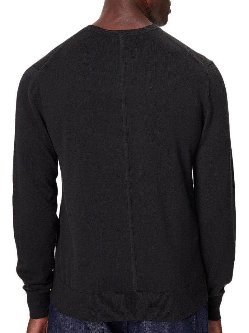 Calvin Klein Jeans Heren Trui Zwart LS Supima Zwart - Kiabi