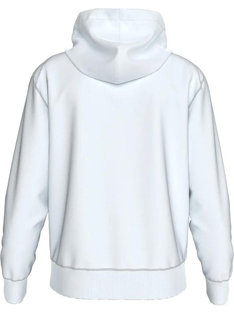 Calvin Klein Jeans Heren Witte Terry Sweatshirt Wit - Kiabi