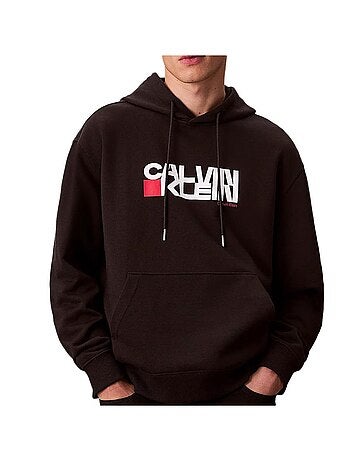 Calvin klein jeans heren zwarte sweatshirt lv04rd258g