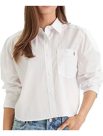 Calvin klein jeans heritage witte damesblouse