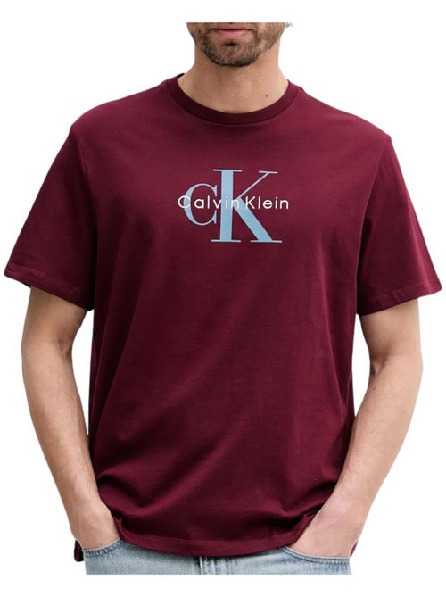 Calvin Klein Jeans Hero Bordeauxrood T-shirt voor Heren - Kiabi Calvin Klein Jeans Hero Bordeauxrood T-shirt voor Heren - Kiabi