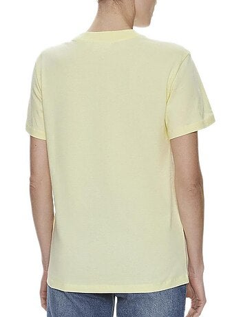 Calvin klein jeans hero logo t-shirt geel dames