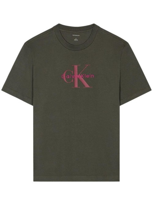 Calvin Klein Jeans Hero T-shirt Grijs/Roze voor Heren - Kiabi Calvin Klein Jeans Hero T-shirt Grijs/Roze voor Heren - Kiabi