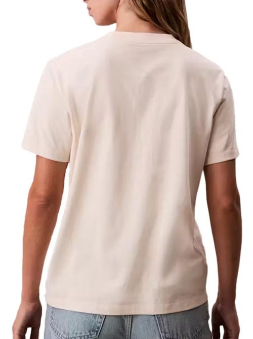Calvin Klein Jeans Hero T-shirt voor Dames - Beige - Kiabi