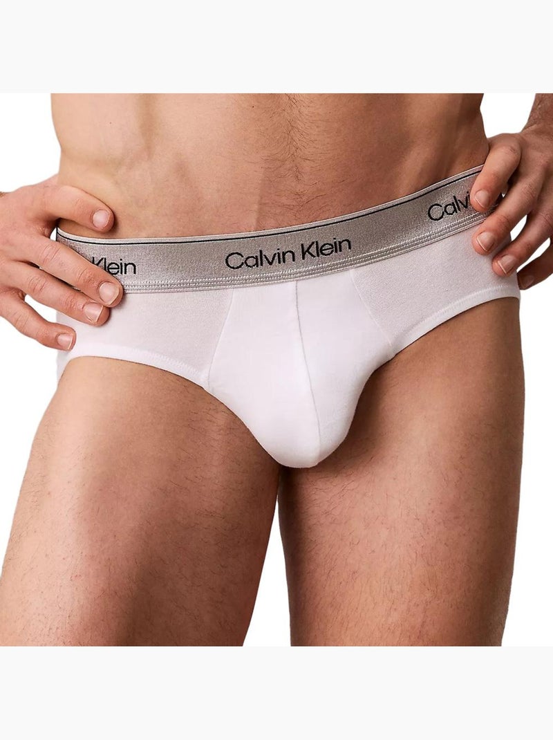 Calvin klein jeans hip briefs - set van 3 zwart/wit/grijs slips voor heren Zwart - Kiabi