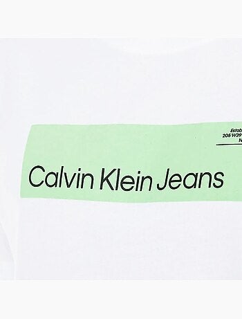 Calvin klein jeans hyper real wit t-shirt voor heren