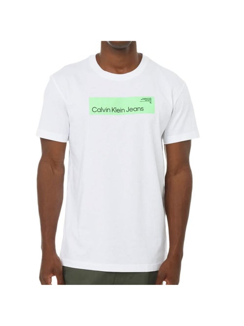 Calvin Klein Jeans Hyper Real Wit T-shirt voor Heren - Kiabi Calvin Klein Jeans Hyper Real Wit T-shirt voor Heren - Kiabi