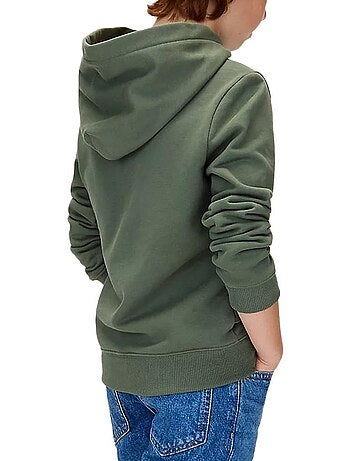 Calvin klein jeans jongens groene sweatshirt met klein monogram