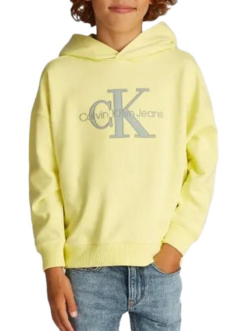 Calvin Klein Jeans Jongens Sweatshirt Geel Ottoman Mono - Kiabi Calvin Klein Jeans Jongens Sweatshirt Geel Ottoman Mono - Kiabi