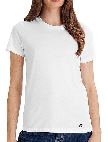 Calvin klein jeans katoenen t-shirt zwart unisex x3