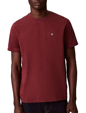Calvin klein jeans klassiek bordeaux heren t-shirt