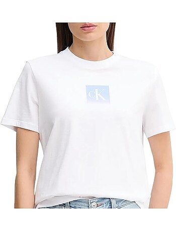 Calvin klein jeans klassiek wit t-shirt voor dames