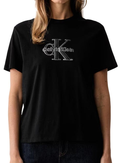Calvin klein jeans klassiek zwart t-shirt voor dames - Kiabi Calvin klein jeans klassiek zwart t-shirt voor dames - Kiabi