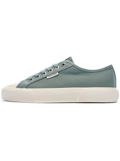 Calvin Klein Jeans Lage Vetersneakers voor Dames - Blauw - Kiabi Calvin Klein Jeans Lage Vetersneakers voor Dames - Blauw - Kiabi