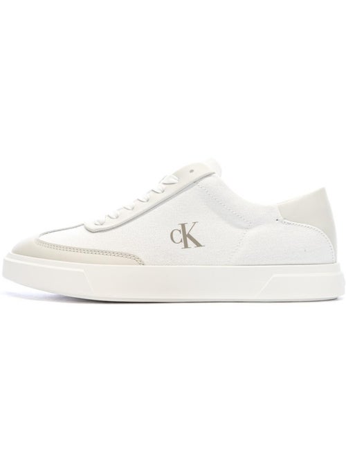 Calvin klein jeans lage witte heren sneakers - Kiabi