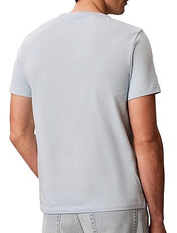 Calvin klein jeans lichtgrijs t-shirt voor heren lv04rg800g