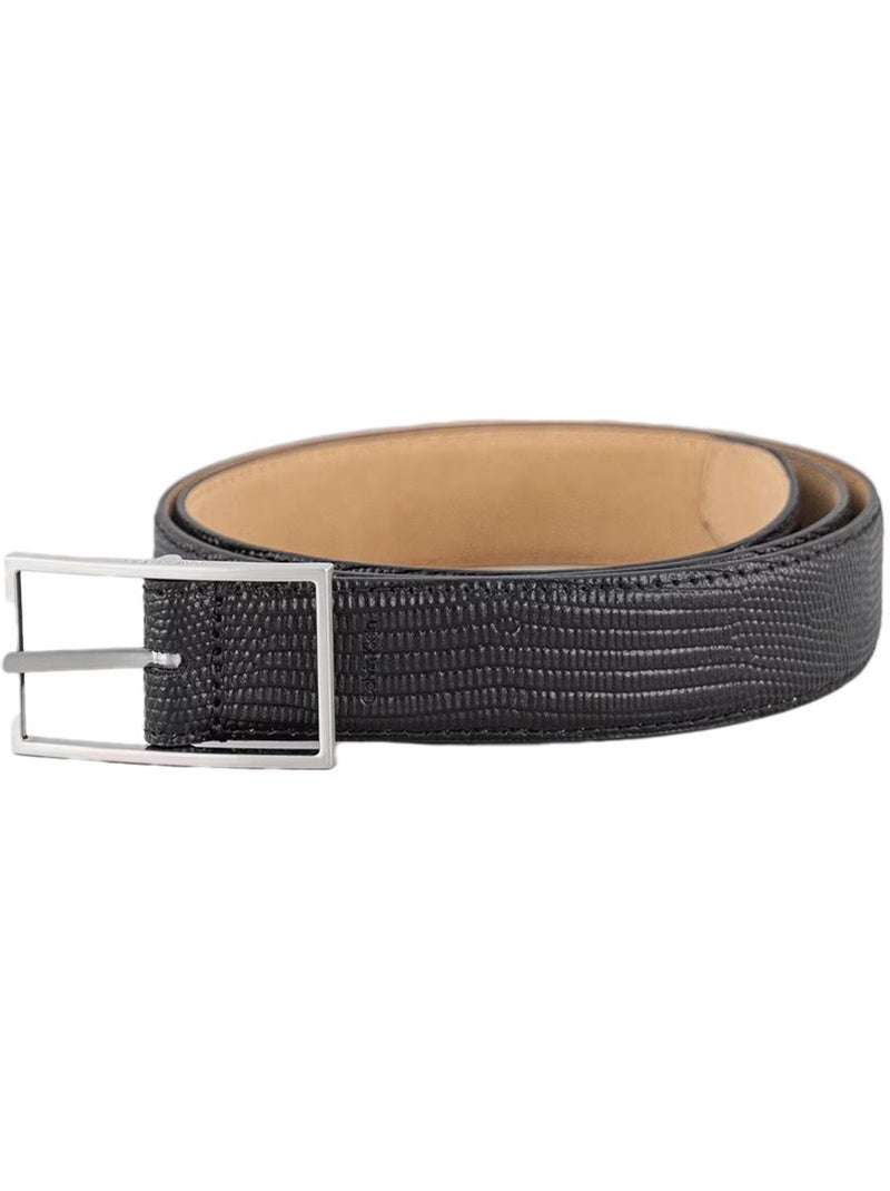 Calvin Klein Jeans Lizar Zwarte Damesriem Zwart - Kiabi