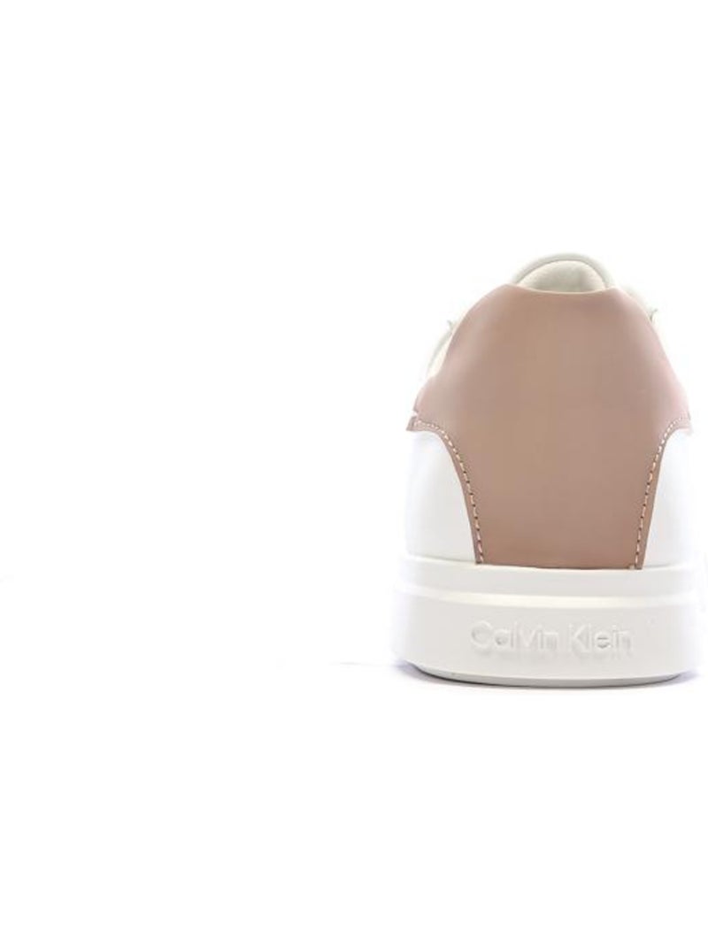Calvin Klein Jeans Low Pro Cups Dames Sneakers Wit/Roze Wit Beige - Kiabi
