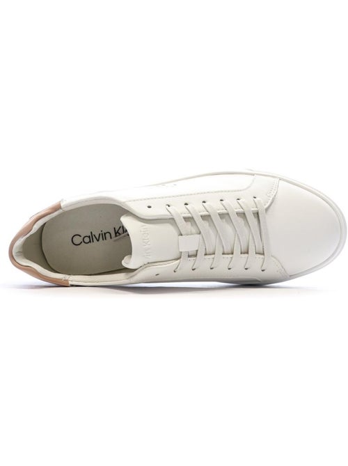 Calvin Klein Jeans Low Pro Cups Dames Sneakers Wit/Roze - Kiabi Calvin Klein Jeans Low Pro Cups Dames Sneakers Wit/Roze - Kiabi