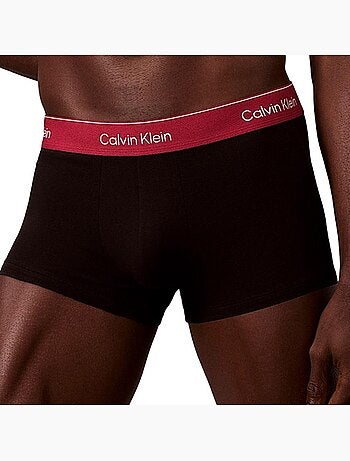 Calvin klein jeans low rise boxershorts heren - 3-pack zwart/roze/groen