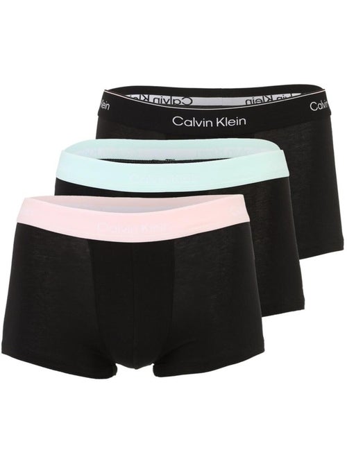 Calvin klein jeans low rise boxershorts heren - 3-pack zwart/roze/groen - Kiabi Calvin klein jeans low rise boxershorts heren - 3-pack zwart/roze/groen - Kiabi