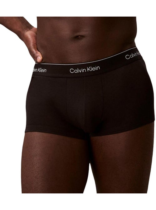 Calvin klein jeans low rise boxershorts heren - 3-pack zwart/roze/groen - Kiabi Calvin klein jeans low rise boxershorts heren - 3-pack zwart/roze/groen - Kiabi
