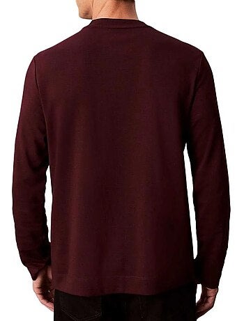Calvin klein jeans heren t-shirt met lange mouwen wit lv04ld202g