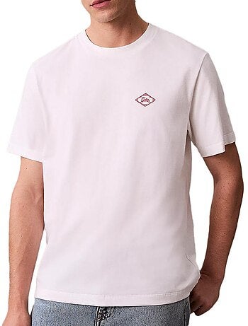 Calvin klein jeans matchbox t-shirt voor heren - wit