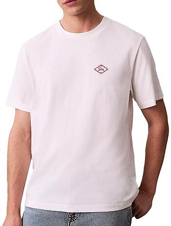 Calvin klein jeans matchbox t-shirt voor heren - wit