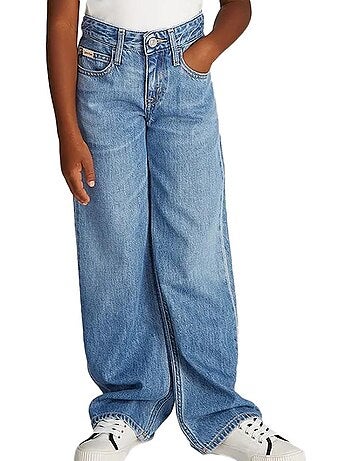 Calvin klein jeans meisjes loose fit jeans blauw ig0ig02842