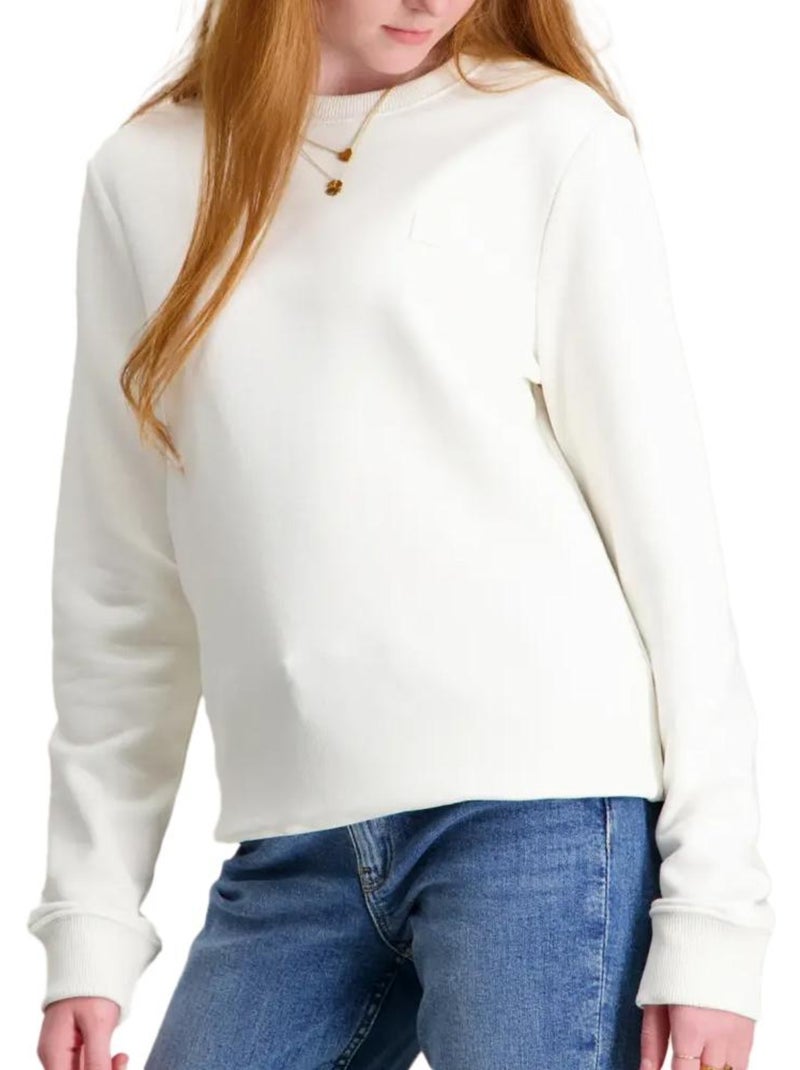 Calvin Klein Jeans Meisjes Sweatshirt Wit - Monogram Logo Wit - Kiabi