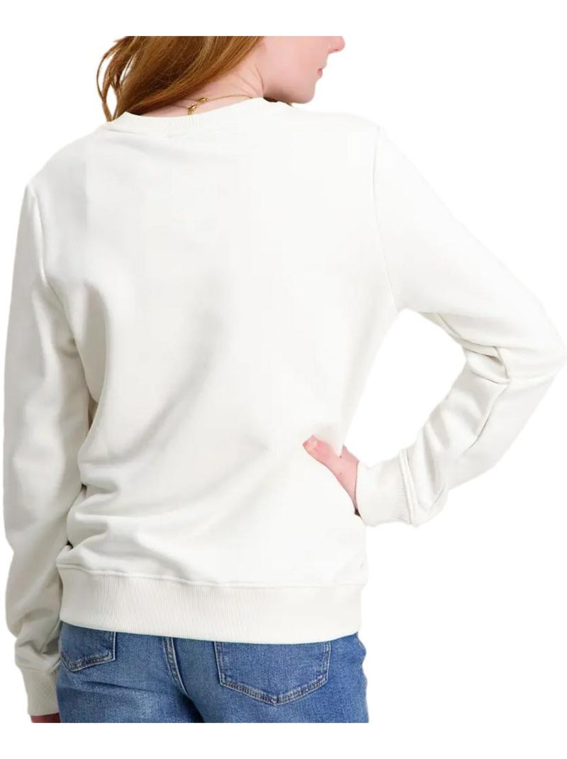Calvin Klein Jeans Meisjes Sweatshirt Wit - Monogram Logo Wit - Kiabi