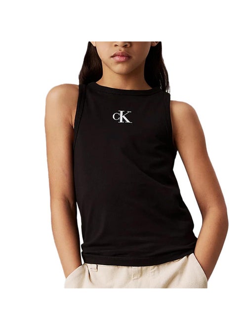 Calvin Klein Jeans Meisjes Zwarte Tanktop IG0IG02435 - Kiabi Calvin Klein Jeans Meisjes Zwarte Tanktop IG0IG02435 - Kiabi