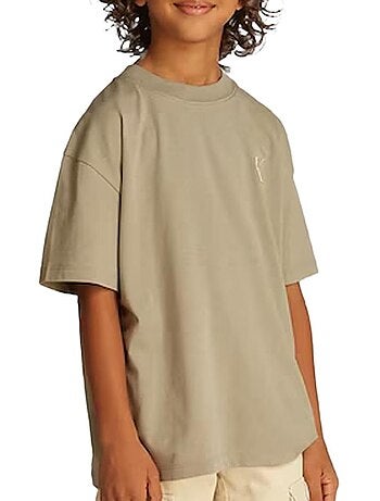 Calvin klein jeans miami t-shirt voor jongens, bruin